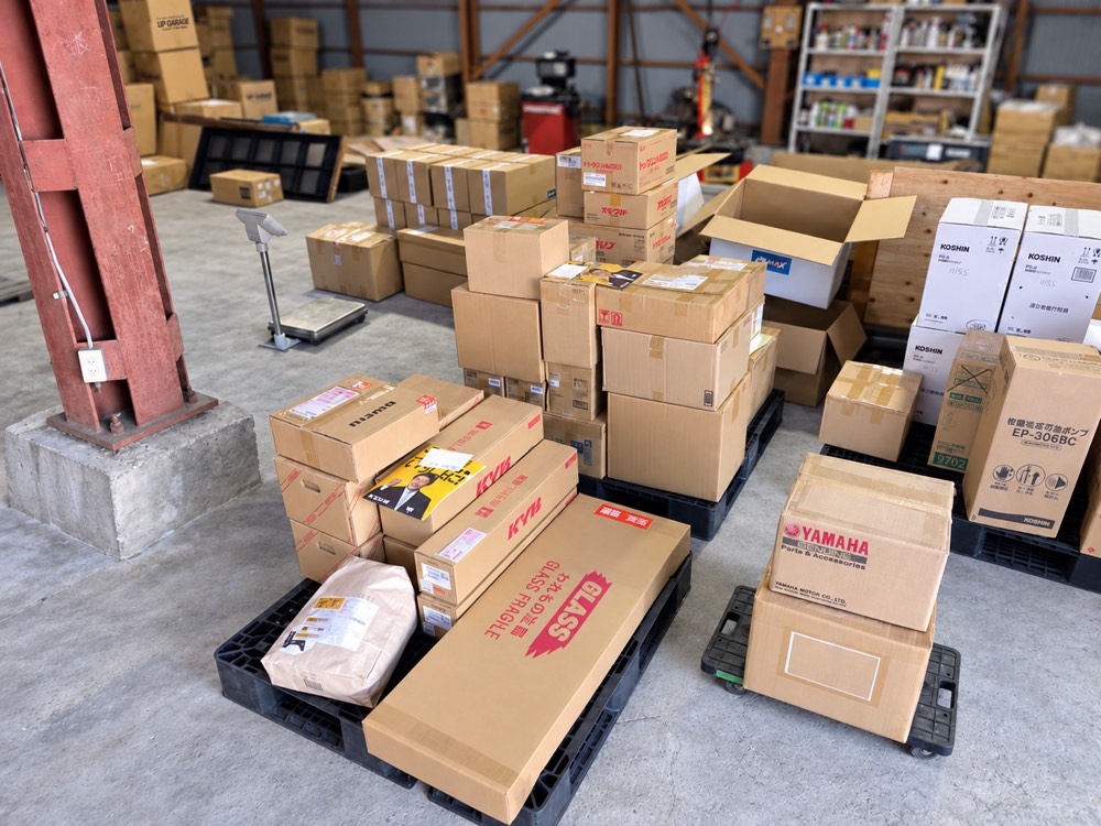 Multiple customer orders received at the TSURUGI warehouse in Japan
